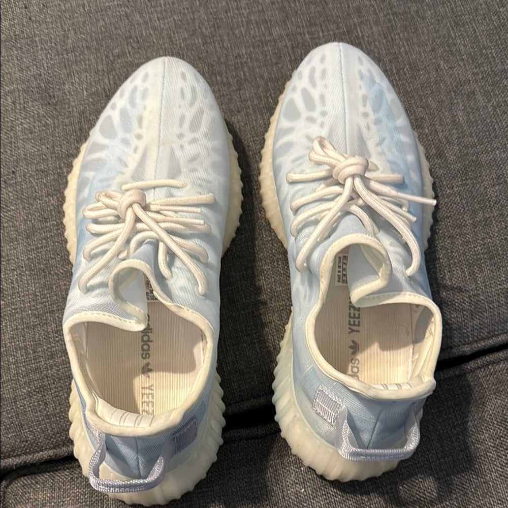 Adidas Yeezy White and Cream Sneakers